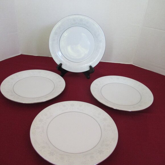 Crown Ming Royal Palm 4 salad dessert plates Jian Shiang 7-1/2" - Picture 2 of 8